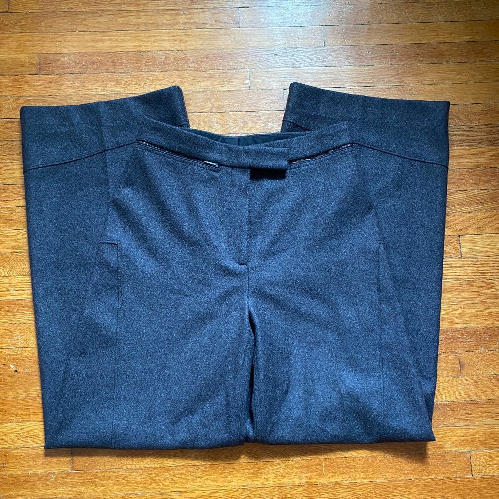 Calvin Klein Wide Leg Virgin Wool Pants